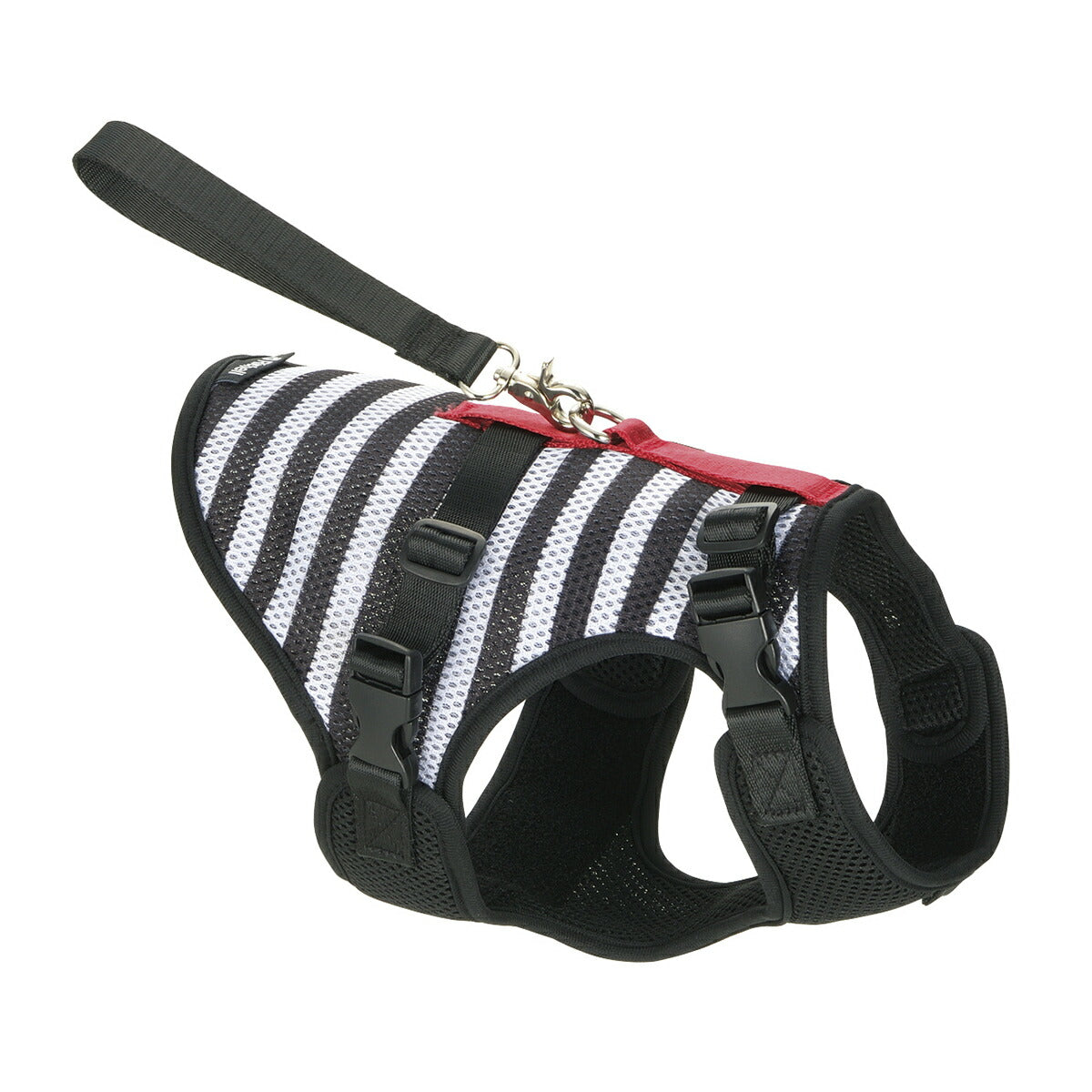 リッチェル Richell おでかけベストハーネス M ストライプ 犬 胴輪 ハーネス ベスト 一体型 小型犬 手洗い可 お散歩 ドライブ
