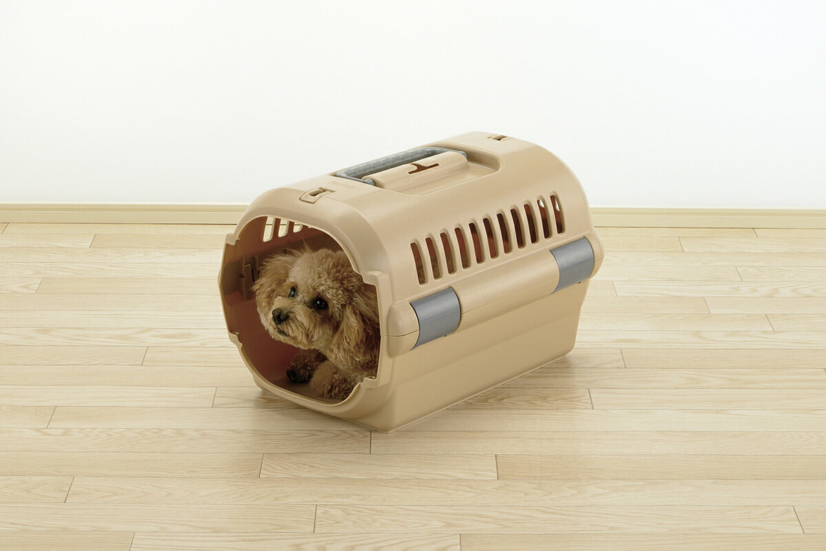 リッチェル Richell キャンピングキャリーファイン S ブラウン 犬 猫 うさぎ ペットキャリー クレート ハウス 超小型犬 小型犬 ハード 水洗い可 おでかけ 車