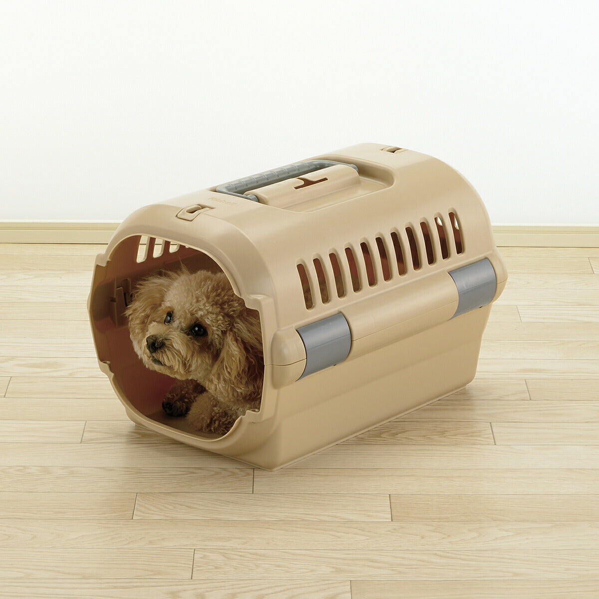 リッチェル Richell キャンピングキャリーファイン S ブラウン 犬 猫 うさぎ ペットキャリー クレート ハウス 超小型犬 小型犬 ハード 水洗い可 おでかけ 車