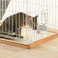 リッチェル キャットウォーターディッシュ ボトル付 S ホワイト
