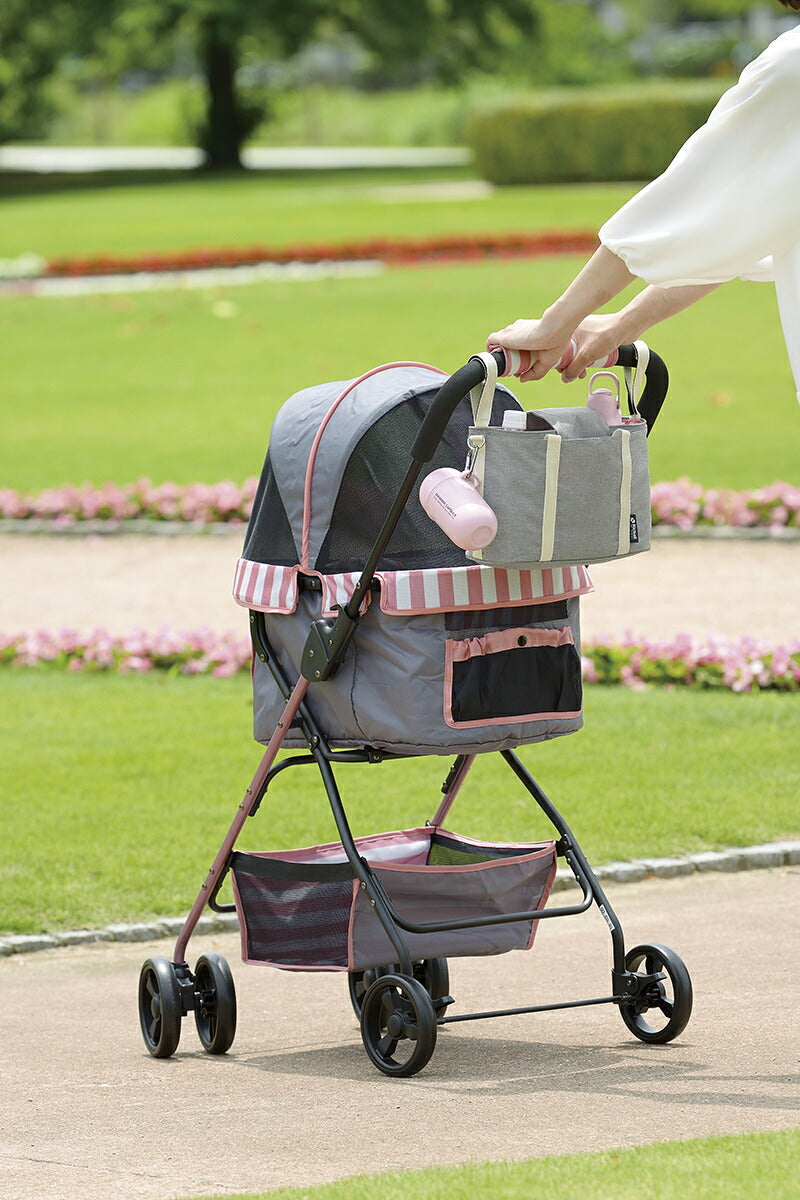 リッチェル Richell おでかけ3WAYバッグ ピンク 犬 お散歩 ショルダー トート バッグ 浅型 仕切り付き