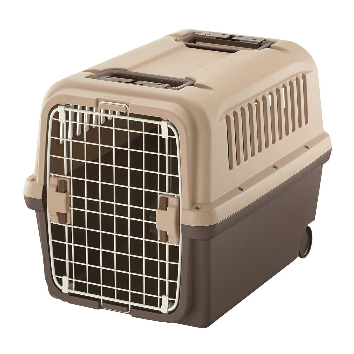 リッチェル Richell キャンピングキャリー L ダークブラウン 犬 ペットキャリー クレート ハウス 中型犬 ハード 水洗い可 キャスター付き おでかけ 車 災害