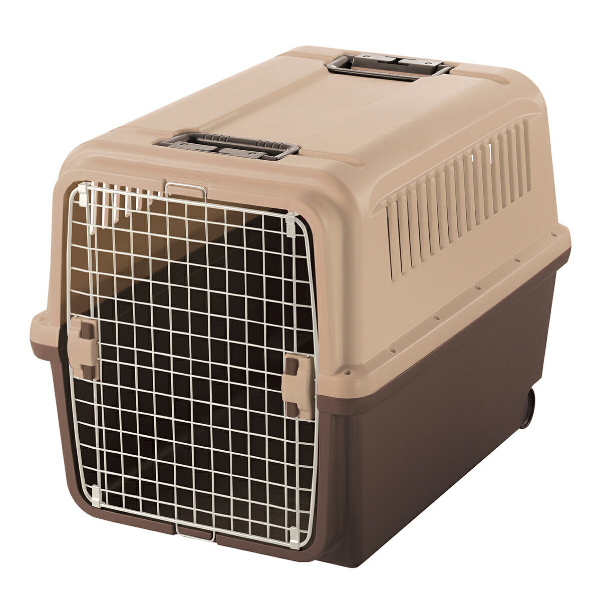 リッチェル Richell キャンピングキャリー XL ダークブラウン 犬 ペットキャリー クレート ハウス 大型犬 ハード 水洗い可 キャスター付き おでかけ 車 災害