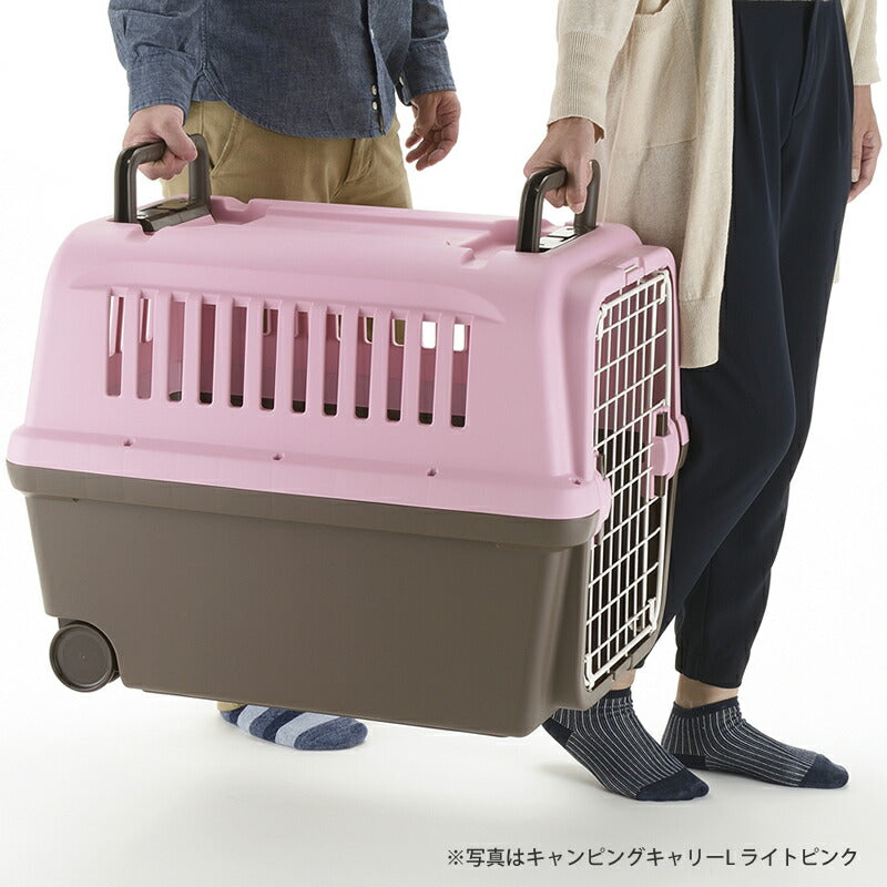 リッチェル Richell キャンピングキャリー XL ダークブラウン 犬 ペットキャリー クレート ハウス 大型犬 ハード 水洗い可 キャスター付き おでかけ 車 災害