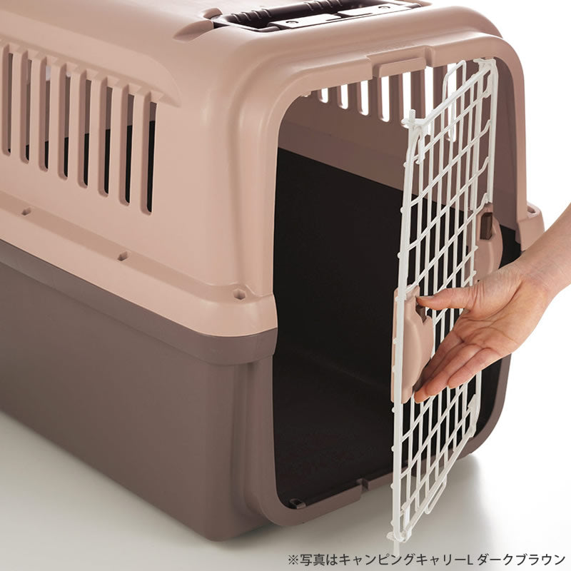 リッチェル Richell キャンピングキャリー XL ライトピンク 犬 ペットキャリー クレート ハウス 大型犬 ハード 水洗い可 キャスター付き おでかけ 車 災害