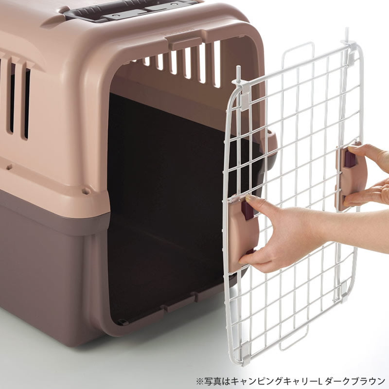 リッチェル Richell キャンピングキャリー XL ライトピンク 犬 ペットキャリー クレート ハウス 大型犬 ハード 水洗い可 キャスター付き おでかけ 車 災害