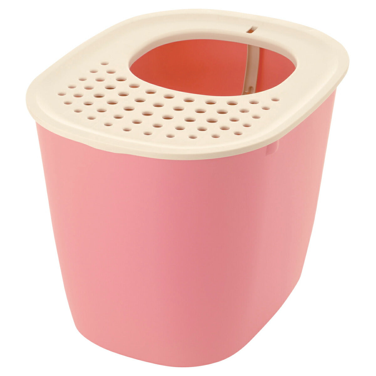 リッチェル Richell ラプレ 砂取りネコトイレ コーラルピンク 猫用トイレ