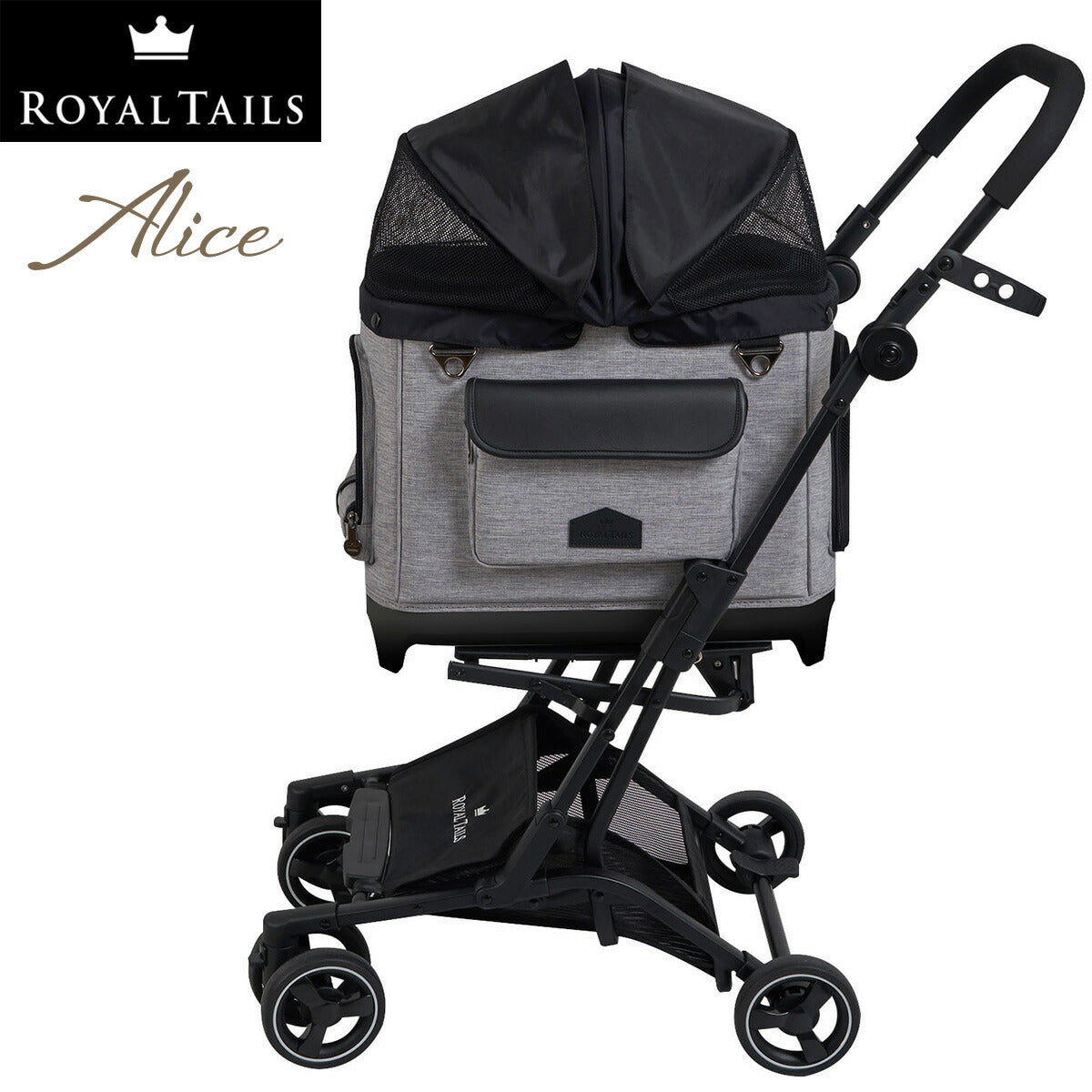 ロイヤルテイルズ アリス（Alice） 多機能ペットカート グレー（ペット