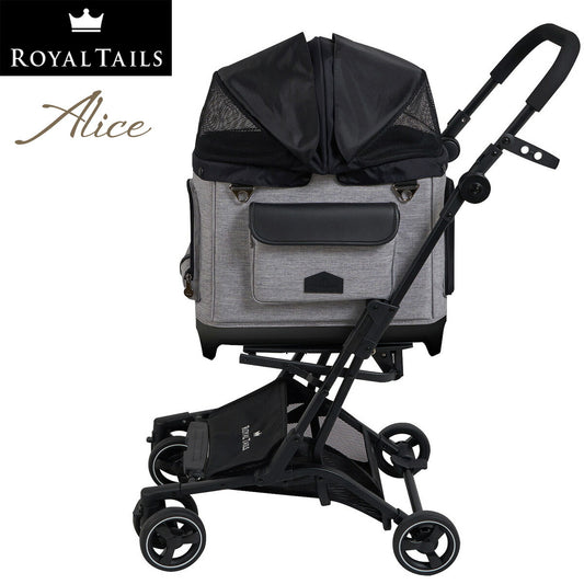 ロイヤルテイルズ アリス(Alice) 多機能ペットカート グレー(ペットキャリー ドッグキャリー ドッグカート)