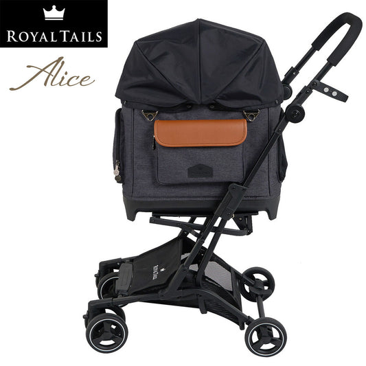 ロイヤルテイルズ アリス(Alice) 多機能ペットカート チャコール(ペットキャリー ドッグキャリー ドッグカート)