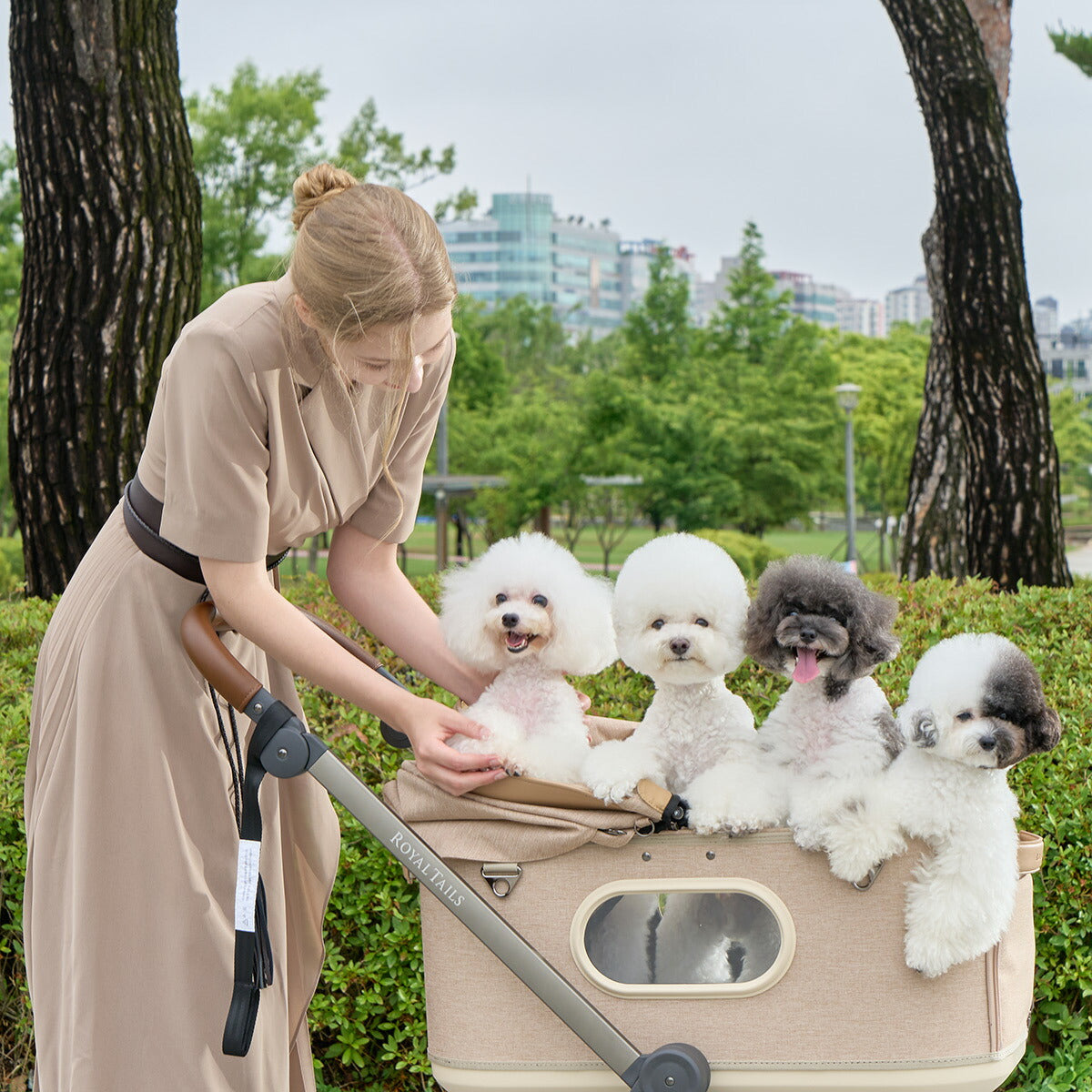 ロイヤルテイルズ グレース クラシック ペットカート キャリー ベージュ 犬 猫