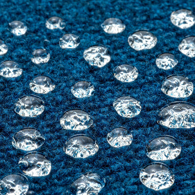 サンコー おくだけ吸着 撥水タイルマット ネイビー 8枚 撥水 防臭 洗濯可 タイルマット