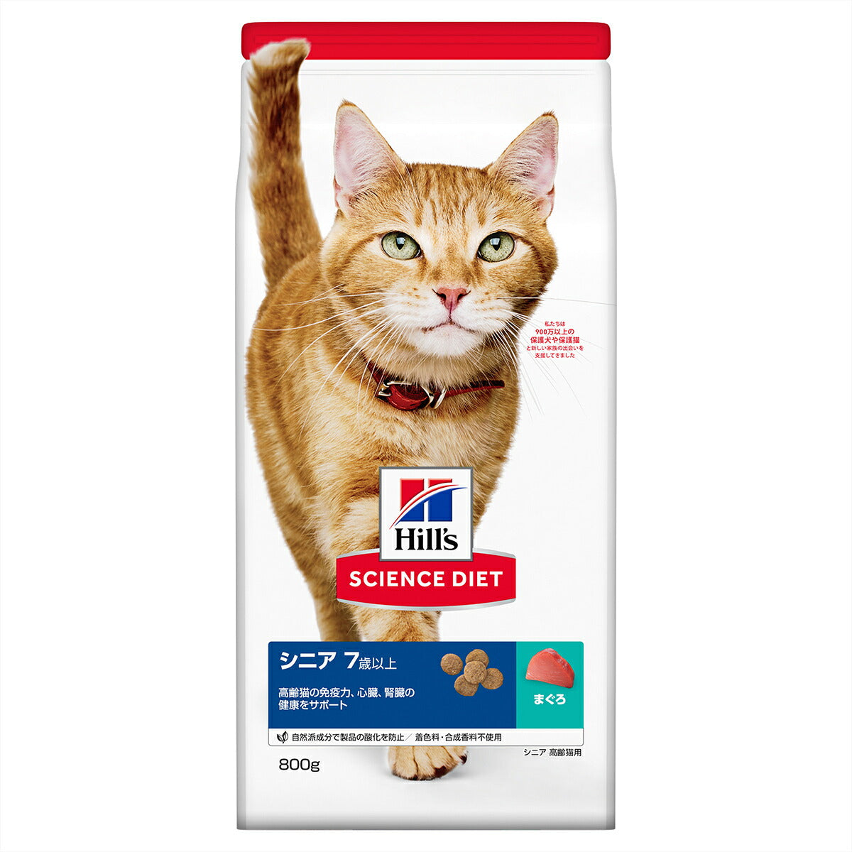 サイエンス・ダイエット シニア まぐろ 高齢猫用 7歳以上 800g ヒルズ キャットフード ドライフード 総合栄養食 着色料・香料不使用