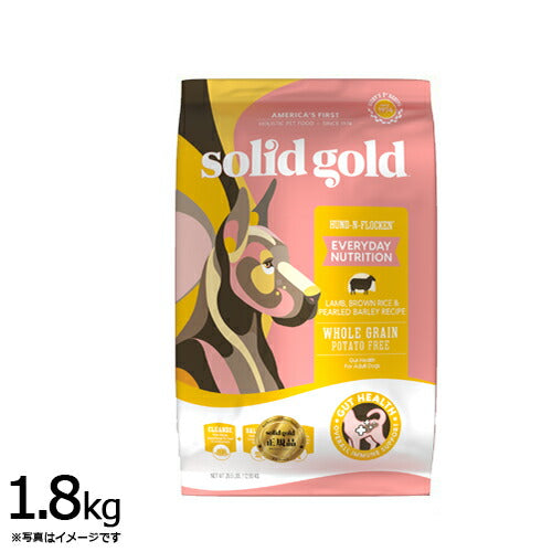ソリッドゴールド ドッグフード フントフラッケン 1.8kg 犬 成犬用 老犬（シニア）用 ドライフード 総合栄養食 人工保存料不使用 人工香料・着色料不使用