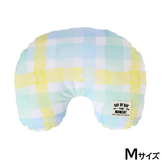 Solgra チェック クールピロー M ブルー 冷え冷え ひんやり
