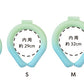 28°ICE 2023SUOリング ボタンなし チェック柄 L ベビーブルー クールリング 犬 熱中症対策 猫 ペット 暑さ対策 人兼用 スオ