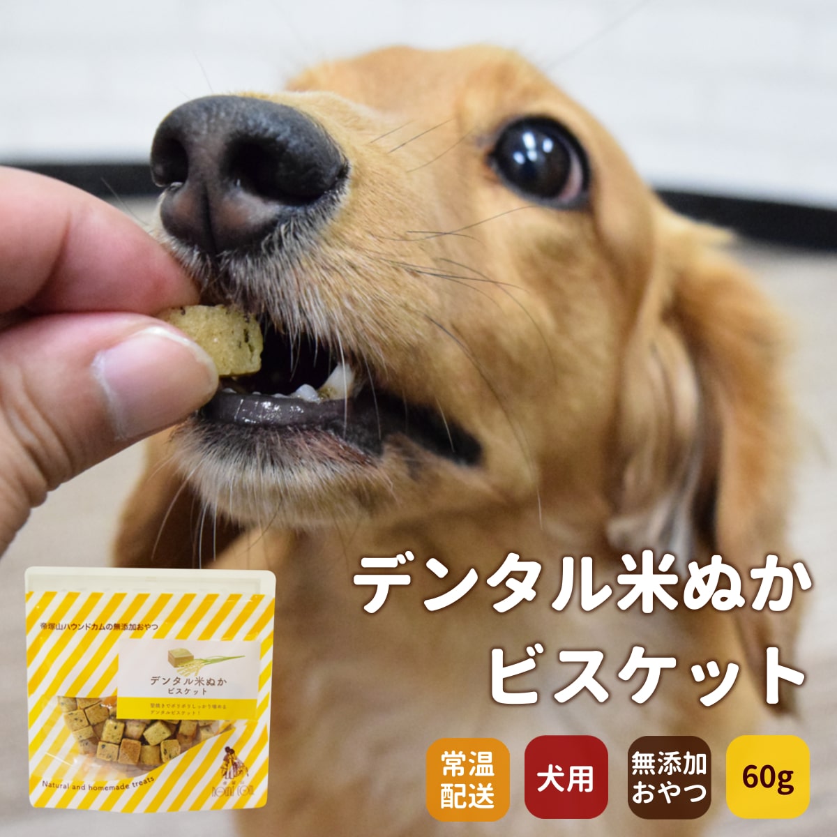 GLORY DOG＆EARTH デンタル米ぬかビスケット 60g