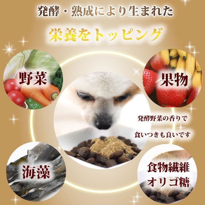 帝塚山ハウンドカム 犬猫用 発酵野菜パウダー 酵素パワー元気健康プラス 150g