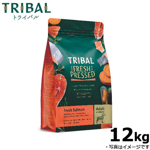 トライバル コールドプレス ドッグフード フレッシュサーモン 12kg 無添加 犬 穀物不使用 グレインフリー