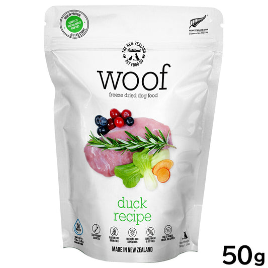 WOOF(ワフ) フリーズドライ ドッグフード ダック 50g 犬 ごはん 無添加