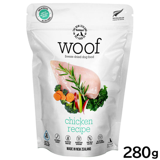 WOOF（ワフ） フリーズドライ ドッグフード チキン 280g【送料無料】 犬 ごはん 無添加