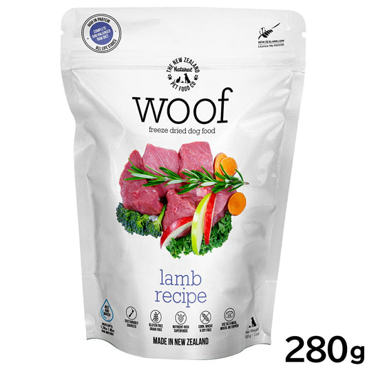 WOOF（ワフ） フリーズドライ ドッグフード ラム 280g【送料無料】 犬 ごはん 無添加