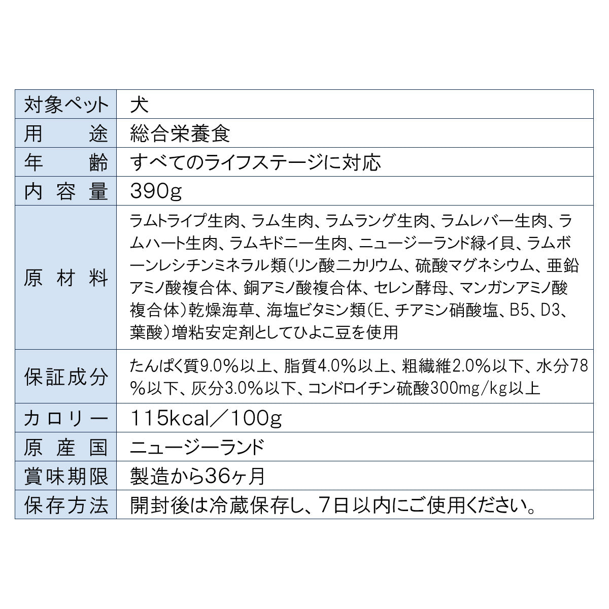 ジウィ ZIWI ドッグフード ドッグ缶 トライプ＆ラム 390g 正規品 無添加 ジウィピーク
