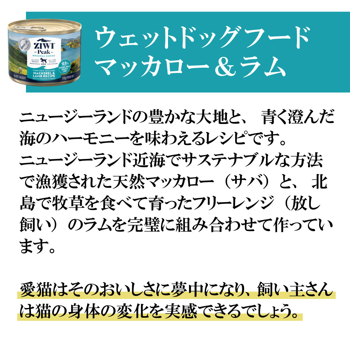 ジウィ ZIWI ドッグフード ドッグ缶 マッカロー＆ラム 170g 正規品 無添加 ジウィピーク